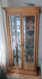 Vitrinekast, Huis en Inrichting, Ophalen, Met deur(en), Eikenhout, 50 tot 100 cm