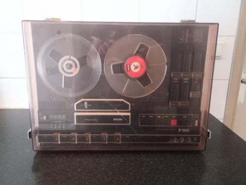 PHILIPS N4511 bandrecorder, Audio, Tv en Foto, Bandrecorders, Bandrecorder, Met stofkap, Met banden, Ophalen of Verzenden
