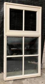 Hardhouten raam kozijn (208 cm x 111 cm), Raamkozijn, 150 tot 225 cm, Gebruikt, 75 tot 150 cm