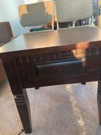 Bijzet tafel - opknapper, Ophalen of Verzenden, Gebruikt, Vierkant, Hout