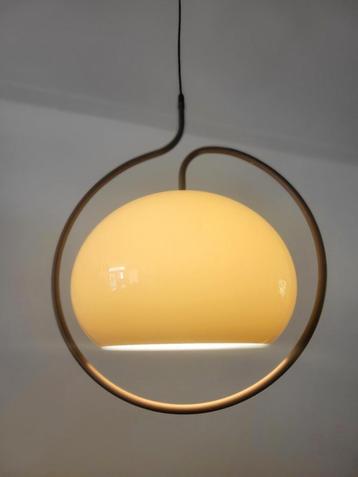 Vintage Space Age hanglamp van Dijkstra uit 1970 beschikbaar voor biedingen