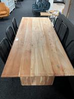 BRUUTS eettafel acaciahout 240 x 100, Ophalen, 100 tot 150 cm, Vijf personen of meer, Rechthoekig