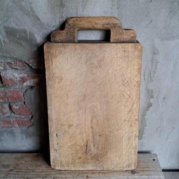 Mooie dikke oude brocante houten snijplank broodplank Etage3 beschikbaar voor biedingen