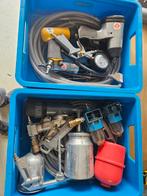 Pneumatisch Gereedschap Set - Gebruikt, Doe-het-zelf en Verbouw, Compressors, Ophalen, Gebruikt, 6 tot 10 bar, Mobiel