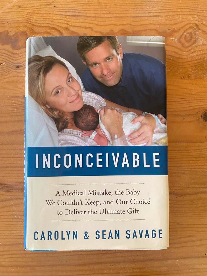 Inconceivable - Carolyn & Sean Savage - Biografie, Boeken, Biografieën, Gelezen, Overige, Ophalen of Verzenden