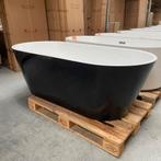SALE Ligbad glanzend zwart buiten wit binnen 170/80/60 nr109
