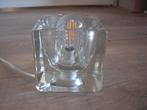 peil & putzler ice cube kubus lamp, Ophalen of Verzenden, Minder dan 50 cm, Vintage peil & putzler, Glas