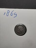 5 cent 1869 Willem III, Koning Willem III, Zilver, Ophalen of Verzenden, Losse munt