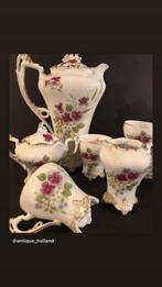 Antiek porselein Tettau Daphne koffieservies voor 6 personen, Antiek en Kunst, Antiek | Servies compleet, Ophalen of Verzenden