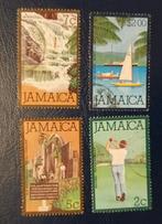 Jamaica 4 pzs touristic attractions, Verzenden, Gestempeld, Midden-Amerika