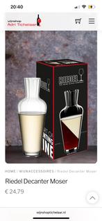 Riedel Moser decanter, luxe wijnkaraf, kan, nieuw in doos, Huis en Inrichting, Ophalen, Nieuw, Glas, Overige stijlen