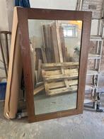 Eiken kastdeur met spiegel (scheur), Ophalen, Gebruikt, 75 tot 100 cm, 150 tot 200 cm