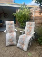 Vintage tuinstoelen jaren 80, Ophalen of Verzenden, Gebruikt, Aluminium, Inklapbaar