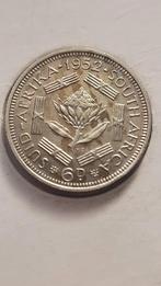 6 Pence 1952 Zuid Afrika - zilver Oplage: 4.265.000, Ophalen of Verzenden, Zuid-Afrika, Zilver