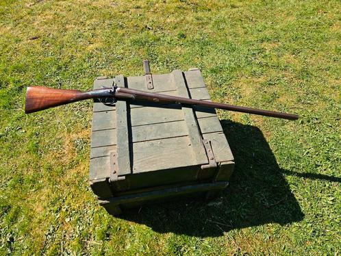 Antiek vrijgesteld toplever jachtgeweer cal 12 london, Verzamelen, Militaria | Algemeen, Overige soorten, Ophalen of Verzenden