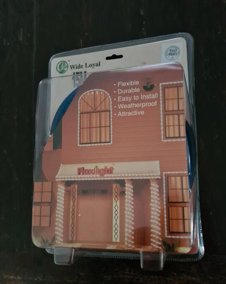 Lichtslang / kerstverlichting buiten. 15mtr, ijsblauw!, Diversen, Kerst, Nieuw, Ophalen of Verzenden