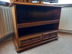 Tv-meubel/kastje met 2 open vakken en 2 lades, Ophalen, Gebruikt, Eikenhout, 50 tot 100 cm