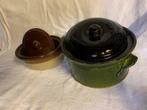 3pate potten./2 bruine/1 groene.. Samen 7.50 euro, Ophalen of Verzenden, Overige materialen, Pot, Bus of Blik