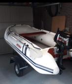 Rubberboot met trailer en Suzuki motor, Watersport en Boten, Rubberboten, Gebruikt, Hout, Benzine, Minder dan 70 pk