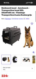 Reisbench hond - Autobench - Transportbox hond XXL 10167x81, Dieren en Toebehoren, Hondenbenches, Ophalen, Zo goed als nieuw
