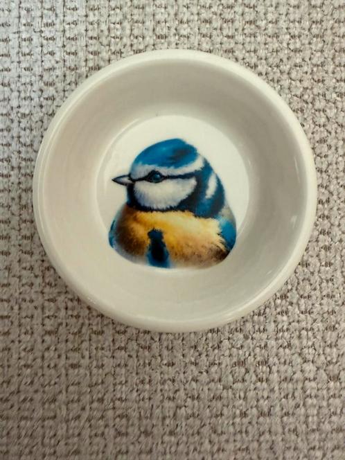 Vintage schattig klein porseleinen schaaltje pimpelmees, Antiek en Kunst, Antiek | Wandborden en Tegels, Ophalen of Verzenden