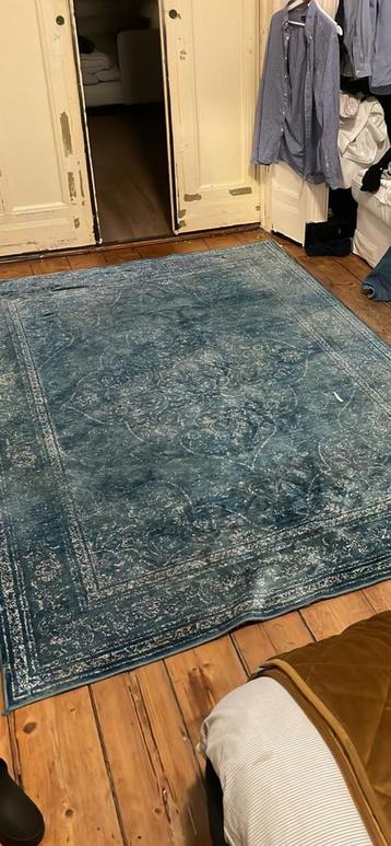 Vloerkleed blauw - Perzische stijl beschikbaar voor biedingen