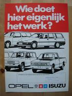 Opel & Isuzu Programma Brochure 1987 – Omega Kadett Combo Co, Opel, Opel, Zo goed als nieuw, Ophalen