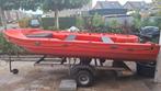 Funyak secu 12 met trailer en goed onderhouden 4pk Yamaha, Watersport en Boten, Motorboten en Motorjachten, Ophalen, Gebruikt
