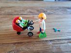 playmobil moeder met tweeling in kinderwagen, Ophalen of Verzenden, Gebruikt