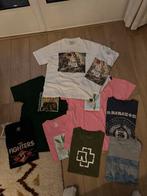 Band merch shirts maat S coldplay, rammstein, counterparts, Kleding | Dames, T-shirts, Ophalen of Verzenden, Zo goed als nieuw