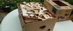 Bananendoos vol wijnkistenhout & schotjes voor wijn, Minder dan 25 mm, Ophalen of Verzenden, Zo goed als nieuw, Pallet