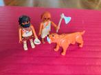 Playmobil Neanderthalers met sabeltandtijger, Ophalen of Verzenden, Gebruikt, Los playmobil
