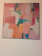 Artframe Wisseldoek werkaandemuur 120x120 - Pastel Kleuren, Ophalen of Verzenden