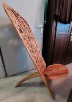 Afrikaanse Palaverstoel - prachtig houtsnijwerk, Antiek en Kunst, Ophalen