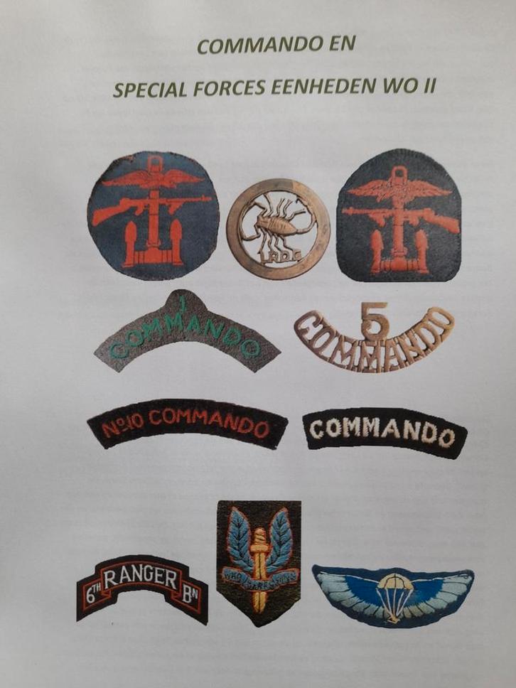 Commando en special forces WOII, Verzamelen, Militaria | Tweede Wereldoorlog, Landmacht, Boek of Tijdschrift, Nederland, Ophalen of Verzenden