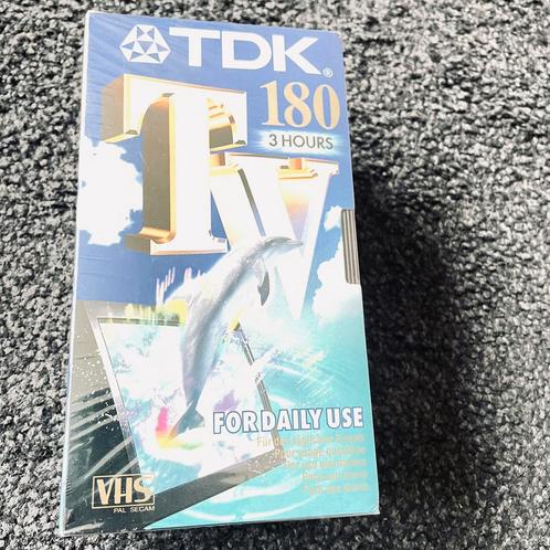 Nieuw TDK videobanden VHS 3 pak 180 min per band, Cd's en Dvd's, VHS | Film, Nieuw in verpakking, Overige genres, Alle leeftijden