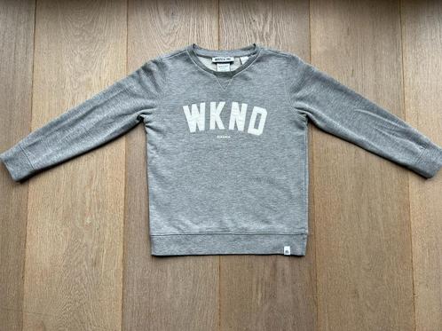 grijze sweater WKND maat 8=128 NIK&NIK by Nikkie, Kinderen en Baby's, Kinderkleding | Maat 128, Gebruikt, Jongen of Meisje, Trui of Vest