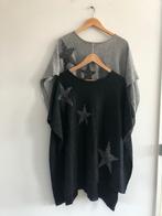 2 Dames poncho's , trui, Zwart, Zo goed als nieuw, Canda, Ophalen