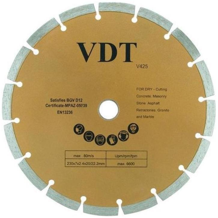 Slijpschijf diamant 230mm gesegmenteerd, Auto diversen, Overige Auto diversen, Ophalen of Verzenden