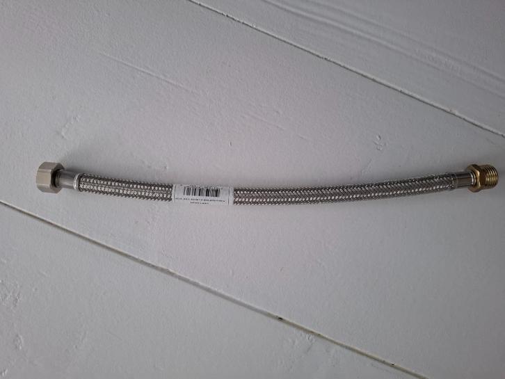 Flexibele aansluitslang 3/8" binnen x 3/8" buiten 30cm DN8, Doe-het-zelf en Verbouw, Sanitair, Nieuw, Overige typen, Rvs, Ophalen of Verzenden