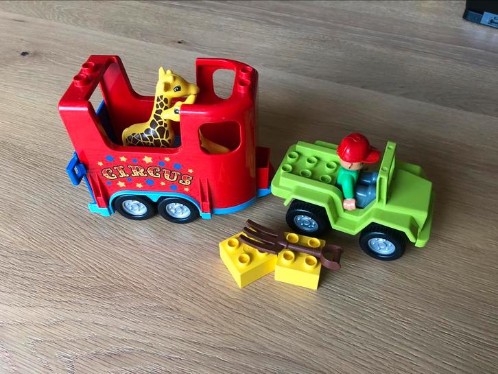 Duplo 10550 circus transport, Kinderen en Baby's, Speelgoed | Duplo en Lego, Zo goed als nieuw, Duplo, Complete set, Ophalen of Verzenden