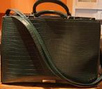 Laptop tas dames croco, Sieraden, Tassen en Uiterlijk, Tassen | Damestassen, Ophalen of Verzenden, Zo goed als nieuw, Groen, Overige typen