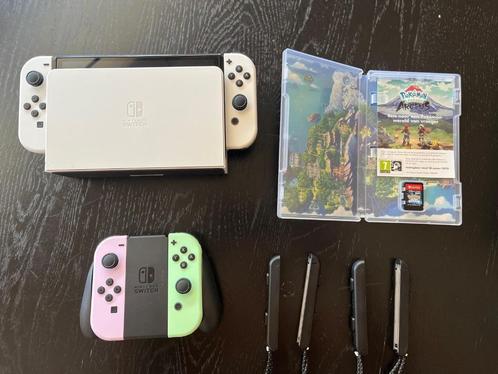 Nintendo Switch OLED, Spelcomputers en Games, Spelcomputers | Nintendo Switch, Zo goed als nieuw, Switch OLED, Met 2 controllers