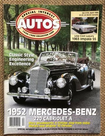 SIA: Chevrolet El Camino en Impala, Mercedes 220, Jeep CJ-3B beschikbaar voor biedingen