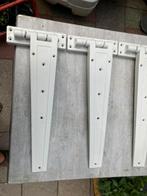 Zware scharnieren 3stuks L58x H23x B6,5 de cm . Stal etc.., Ophalen, Zo goed als nieuw, Overige typen