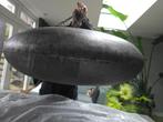 Metalen hanglamp Raw 80x35 cm zgan stoer design met lamp, Ophalen, Zo goed als nieuw, Metaal, Minder dan 50 cm