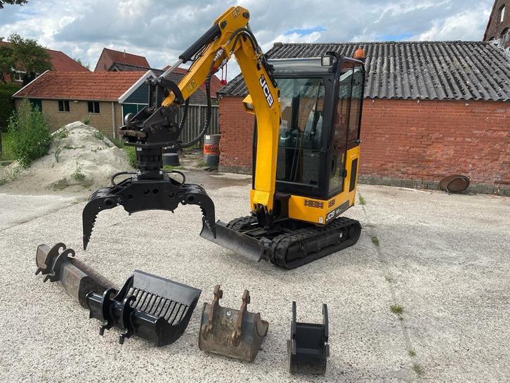 Minikraan te huur, minigraver eventueel met sorteergrijper, Diensten en Vakmensen, Verhuur | Gereedschap en Machines