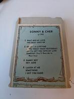 Sonny & Cher Live 8 track cassette, Cd's en Dvd's, Cassettebandjes, Gebruikt, 1 bandje, Ophalen of Verzenden, Origineel