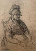 Potloodtekening van Gerke Henkes (1844-1927), Antiek en Kunst, Ophalen of Verzenden