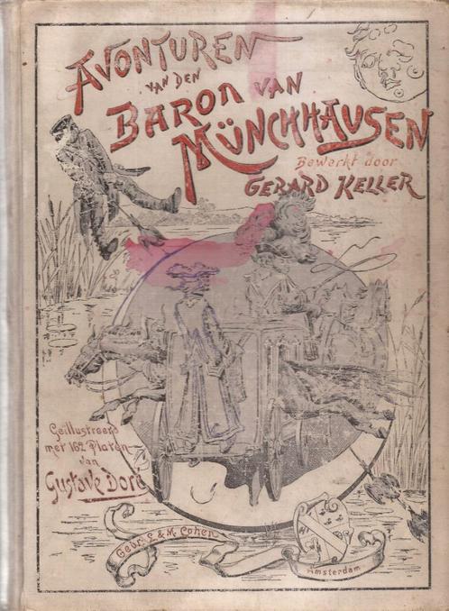 Keller, Gerard (bew) - Avonturen van den Baron v Munchhausen, Antiek en Kunst, Antiek | Boeken en Bijbels, Ophalen of Verzenden